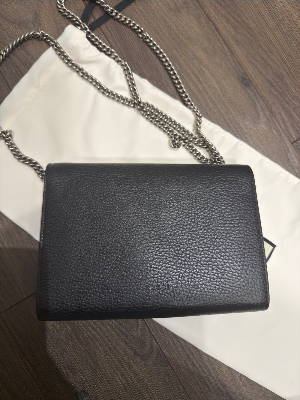 Gucci Black Leather Dionysus Shoulder Bag WOC - Picture 2 of 4